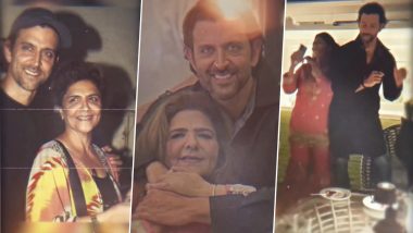 Hrithik Roshan Wishes His Mother Pinkie on Her Birthday; Says, ‘Wish Her Luck, She’s Deciding To Begin Her Most Inspired Transformation Yet’ (Watch Video)