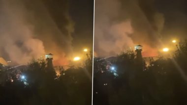 Evin Prison Fire: 4 Dead, 61 Injured in Blaze at Iran’s Capital City; Watch Video