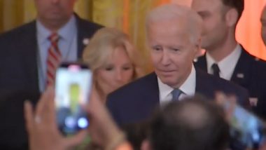 Diwali 2022 Celebrated at White House; US President Joe Biden, First Lady Jill Biden And Vice President Kamala Harris Interact With Indian-Americans Amid Celebrations (Watch Video)