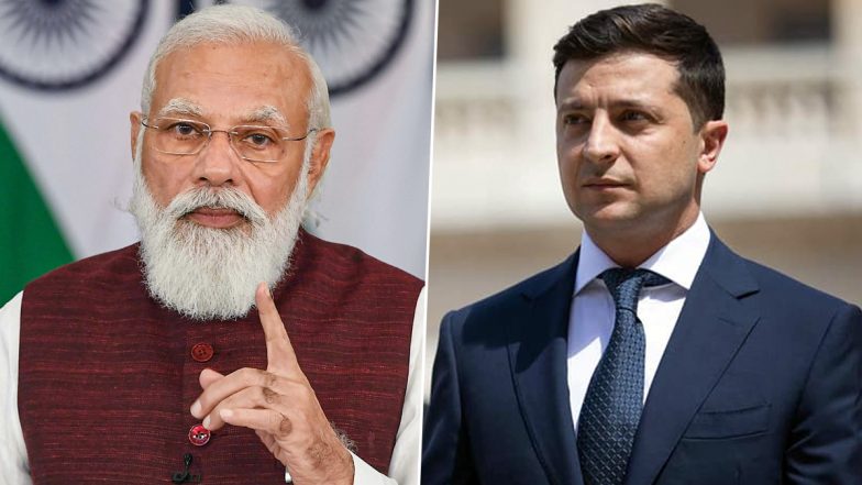 PM Narendra Modi Dials Ukrainian President Volodymyr Zelenskyy Over Russia-Ukraine War