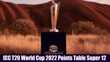 ICC T20 World Cup 2022 Points Table Super 12 Updated: India, Pakistan, New Zealand, England Qualify for Semifinals