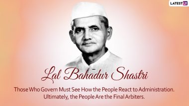 Lal Bahadur Shastri Birth Anniversary 2022 Images & HD Wallpapers for Free Download Online: Share Inspirational Quotes, Wishes, Greetings and Messages on Shastri Jayanti