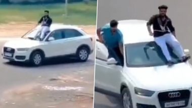 Noida: Men Pull Off Dangerous Stunt on Roof of Luxury Cars, Manhunt Launched After Video Goes Viral