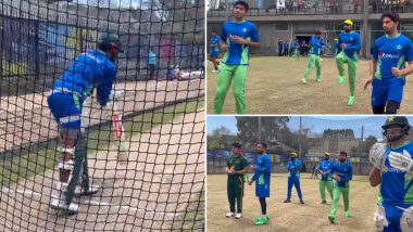 IND vs PAK: Pakistan Players Hit the Nets, Train Hard Ahead of India Clash at T20 World Cup 2022 in Melbourne (Watch Video)