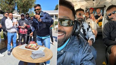 Hardik Pandya Celebrates His 29th Birthday With Team India in Australia, Shares Pictures on Twitter