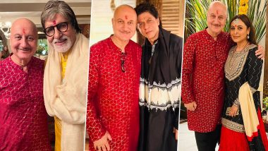 Anupam Kher Celebrates Diwali 2022 with Amitabh Bachchan, Shah Rukh Khan, Rani Mukerji (View Pics)