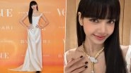 BLACKPINK&rsquo;s Lisa Looks Angelic in White Corset Satin Gown And Puts Her Sartorial Foot Forward at Recent Award Show (View Pics)