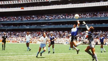 Diego Maradona’s ‘Hand of God’ Ball From Argentina vs England, FIFA World Cup 1986 Quarterfinal Set To Be Put Up for Auction