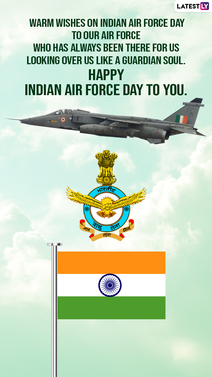 Happy Indian Air Force Day 2022 Wishes & Images To Share and Celebrate the  Annual Day | 🙏🏻 LatestLY