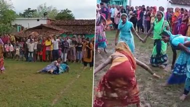 WATCH: Saree-Cladded Women Play Kabaddi During Chhattisgarh Olympics; Viral Video Receives Praises on the Internet