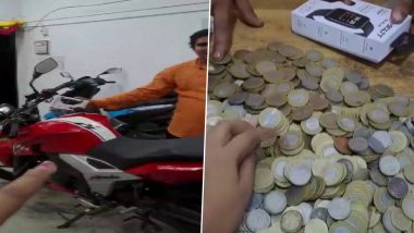 Assam Man Purchases Dream Bike With Sack Full of Savings in Coins in Karimganj (See Pics)