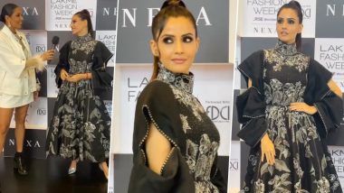 Lakme Fashion Week 2022: Smriti Kalra Looks All Things Classy As She Flaunts Modernized Indian Clothing With a Touch of Tradition!