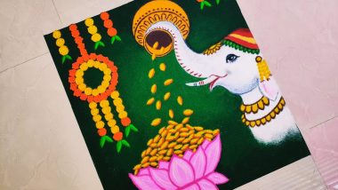 Dhanteras 2022 Rangoli Designs: Get Easy and Beautiful Rangoli Patterns To Add Colour to Your Celebrations on This Auspicious Day of New Beginnings (Watch Videos)