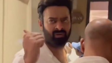 Adipurush: ‘Angry’ Prabhas Saying ‘Om, You’re Coming to My Room’ Video Going Viral; Fans Think He is Furious with Om Raut After Teaser Launch - WATCH