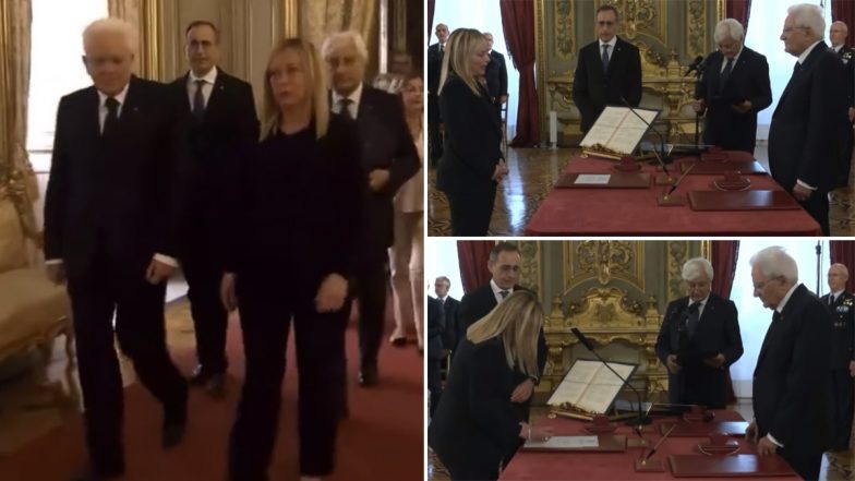 Giorgia Meloni Sworn In As First Woman Italian Prime Minister