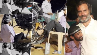 'Wonder Mechanic' Abdul Rehman, Who Suffers From Congenital Disorder, Repairs Bikes With His Feet, Rahul Gandhi Shares Video of His Inspiring Story