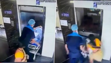 Video: Patient on Stretcher Narrowly Avoids Getting Crushed After Lift Suddenly Falls Down