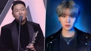 TMAs 2022: PSY Thanks BTS&rsquo; Suga for Producing and Featuring in &lsquo;That That&rsquo; in His Acceptance Speech (Watch Video)