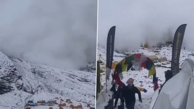 Video: Massive Avalanche Hits Manaslu Base Camp in Nepal