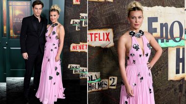 Enola Holmes 2: Millie Bobby Brown, Beau Jake Bongiovi Make an Adorable Couple As They Walk Red Carpet for Netflix Film's Premiere (View Pics)