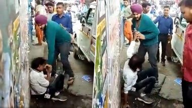 Video: Man Beaten Mercilessly by Shopkeeper Over Trivial Dispute in UP’s Bijnor, Probe Launched