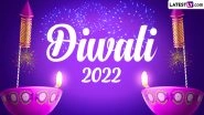 Diwali Images & HD Wallpapers for Free Download Online: Wish Happy Diwali 2022 With WhatsApp Stickers, GIF Greetings and Facebook Quotes to Family and Friends