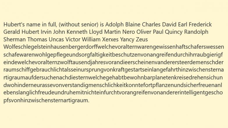 Big Name? Longest Personal Name Guinness World Record Owned By German Man With 747 Characters in His Moniker