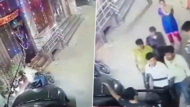 Delhi Shocker: Car Runs Over 3 People After Argument With Bike Rider in Alipur, Horrific Act Caught on CCTV (Watch Video)