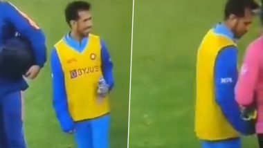 Yuzvendra Chahal Has Fun With Umpire During IND vs SA T20 World Cup 2022 Match, Indian Spinner’s Antics Is Sure To Leave You in Splits! (Watch Video)