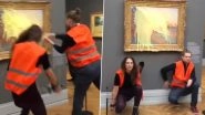 Germany: Climate Protesters Throw Mashed Potatoes at Claude Monet's Les Meules Painting To Protest Fossil Fuel Extraction (Watch Video)