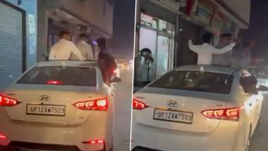 Video: Young Men Dance Hanging Out of Moving Car in UP’s Muzaffarnagar