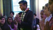 Rishi Sunak Attends Diwali 2022 Reception At 10 Downing Street, Says &lsquo;Will Build a Britain Where Our Children, Grandchildren Can Light Their Diyas&rsquo; (See Pic)