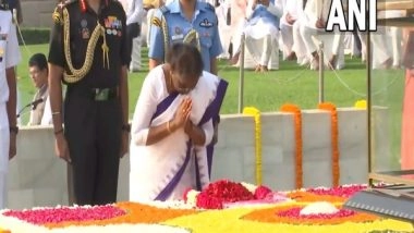 India News | President Murmu, Vice-President Dhankhar Pay Tributes to Mahatma Gandhi, Lal Bahadur Shastri