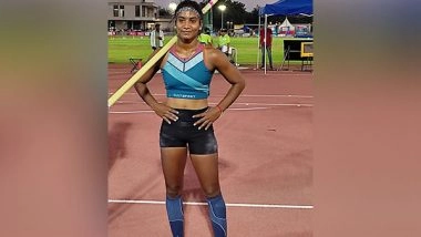 Sports News | National Games: Rosy Meena Paulraj Sets New National Record in Women's Pole Vault