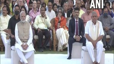 India News | PM Modi, Vice President Dhankar Attend Prayer Meet at Gandhi Smriti