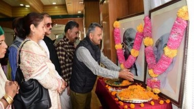 India News | Himachal Pradesh: Congress Pays Tribute to Mahatma Gandhi, Lal Bahadur Shastri in Shimla