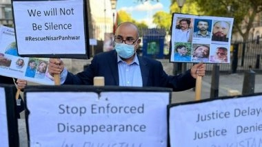 World News | MQM UK Stages Protest at 10 Downing Street Against Extrajudicial Killings in Pakistan