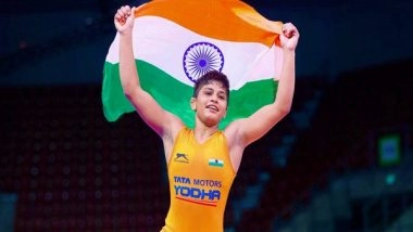 Sports News | National Games 2022: U20 World Champion Antim Panghal Wins Wrestling Gold