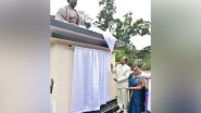 India News | Assam Governor Unveils Statue of Mahatma Gandhi at Haflong