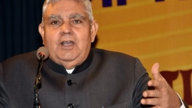 India News | Vice President Dhankhar to Host Dinner for Rajya Sabha Floor Leaders Today