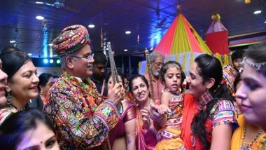 India News | Chhattisgarh CM Bhupesh Baghel Takes Part in Garba Raas on Navratri