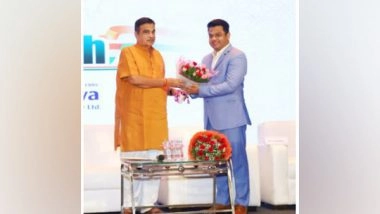 Business News | Entrepreneur Sachin Bamgude Receives 'Pride Of Maharashtra' Award by the Hands of Nitin Gadkari
