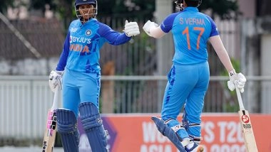 Sports News | Women's Asia Cup: Fiery Knocks by Meghana, Shafali, Richa Guide India to 181/4 Against Malaysia