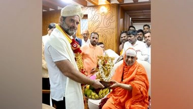 India News | Bharat Jodo Yatra: Rahul Gandhi Visits Suttur Matt of Mysore