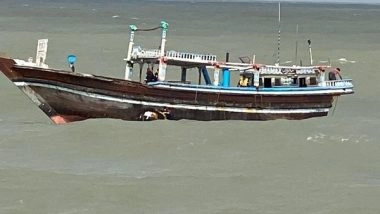 India News | BSF Seizes Pakistani Fishing Boat from 'Harami Nala' Creek Area of Gujarat's Kutch