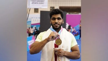 Sports News | TN's Weightlifter N Ajith Returns to Native Village After National Games Gold