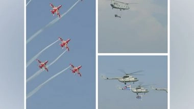India News | IAF Conducts Full Dress Rehearsal in Chandigarh Ahead of Air Force Day Flypast