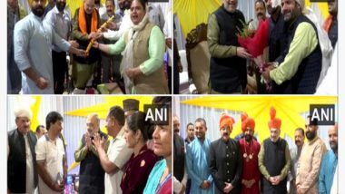 India News | Amit Shah Arrives in Jammu, Meets People from Different Communities