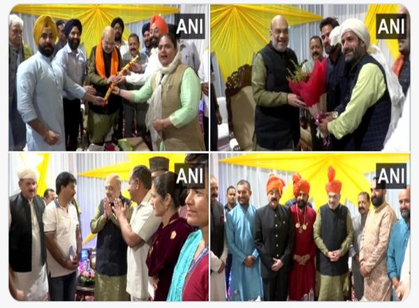 India News | Amit Shah Arrives in Jammu, Meets People from Different Communities