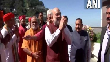 India News | J-K: Amit Shah Offers Prayers at Vaishno Devi Temple in Katra